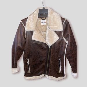faux sheepskin jacket